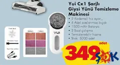 YUİ CX1 ŞARJLI GİYSİ YÜNÜ TEMİZLEME MAKİNESİ